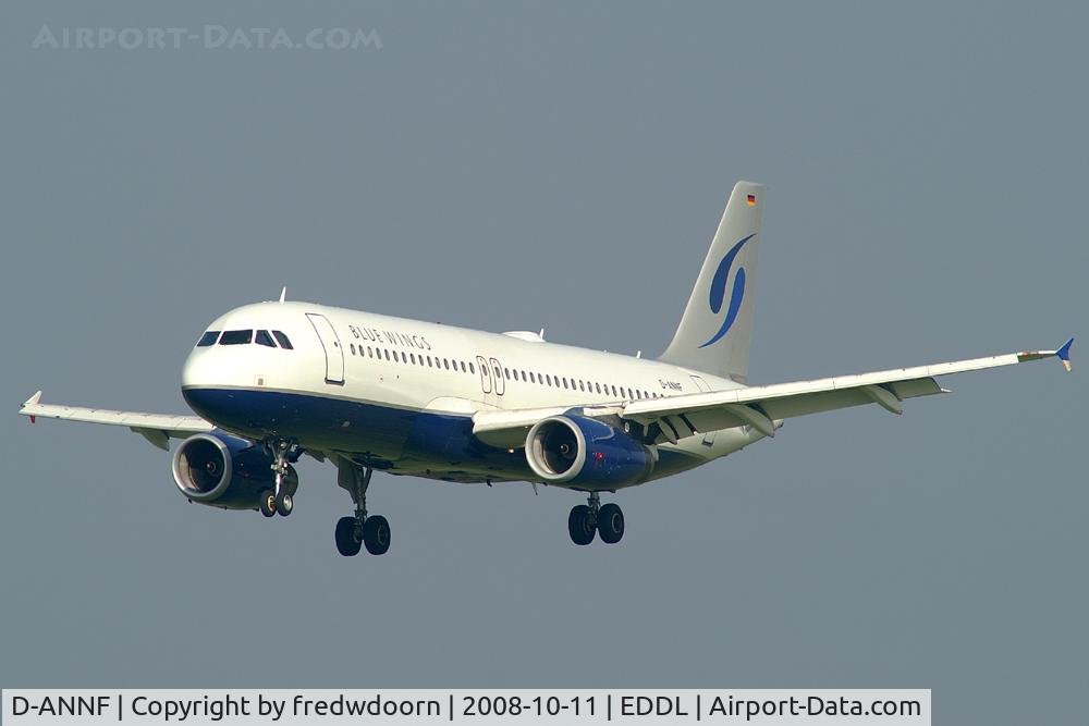 D-ANNF, 2001 Airbus A320-232 C/N 1650, Blue Wings