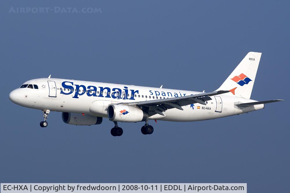 EC-HXA, 2001 Airbus A320-232 C/N 1497, Spanair