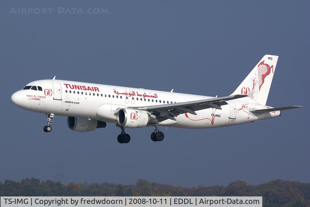 TS-IMG, 1992 Airbus A320-211 C/N 0390, Tunisair with 60th anniversary markings