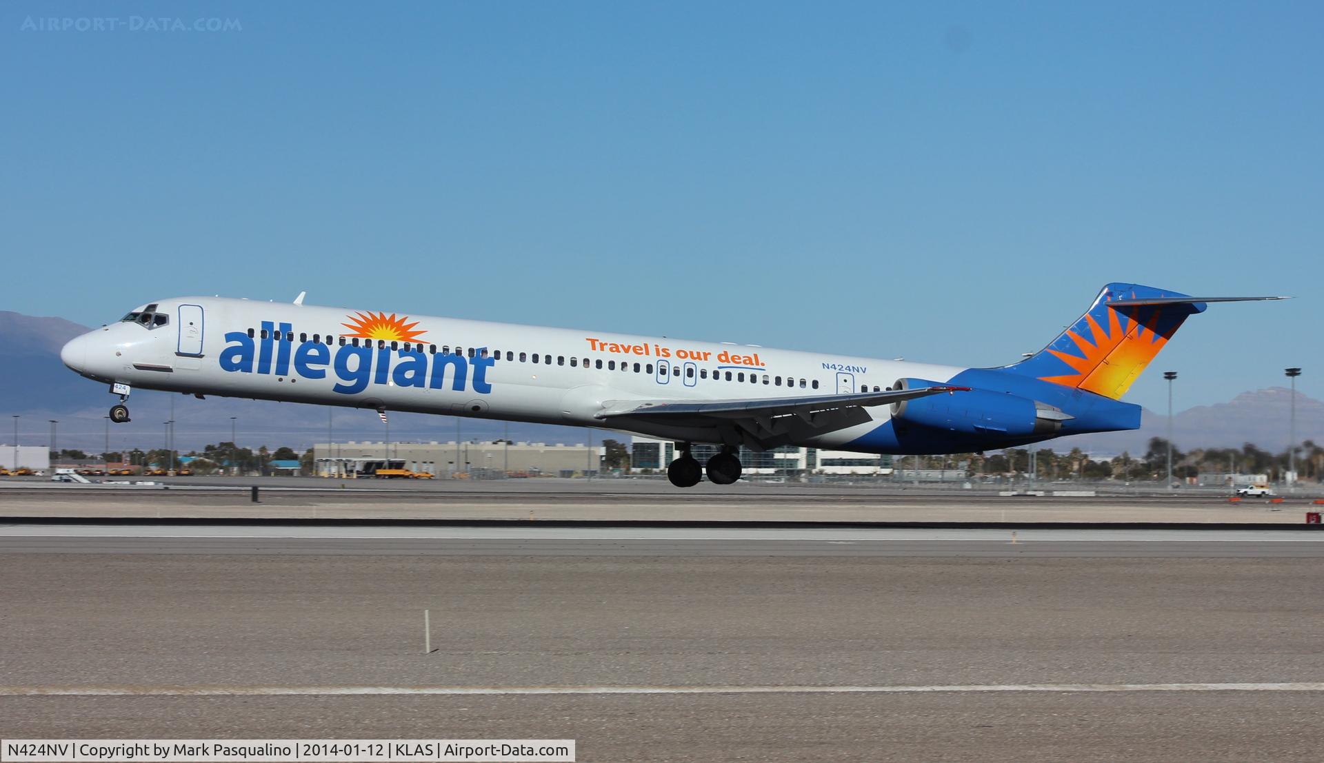 N424NV, 1986 McDonnell Douglas MD-83 (DC-9-83) C/N 49421, MD-82