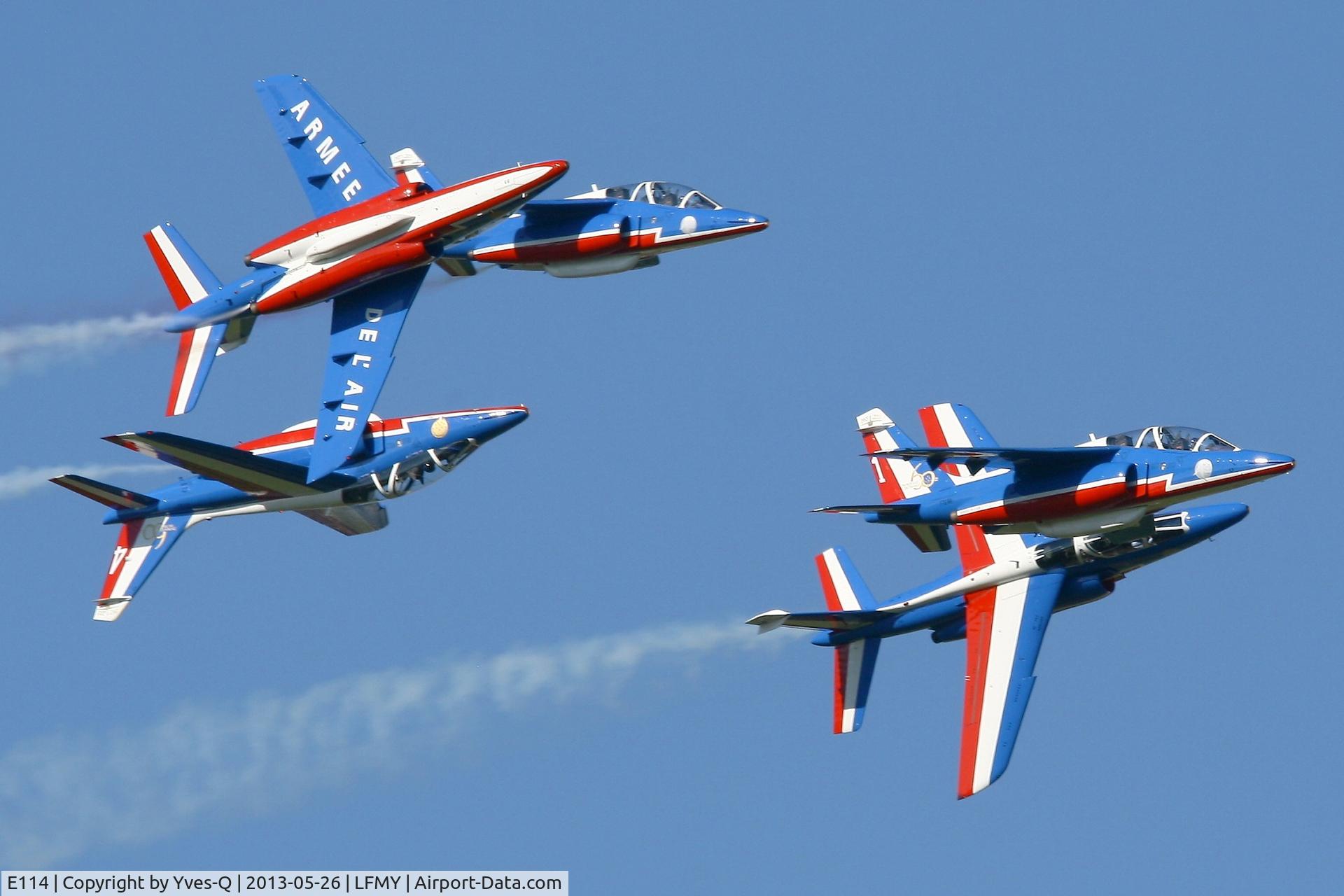 E114, Dassault-Dornier Alpha Jet E C/N E114, Dassault-Dornier Alpha Jet E, Athos 01, Leader of Patrouille de France 2013, Salon de Provence Air Base 701 (LFMY) Open day 2013