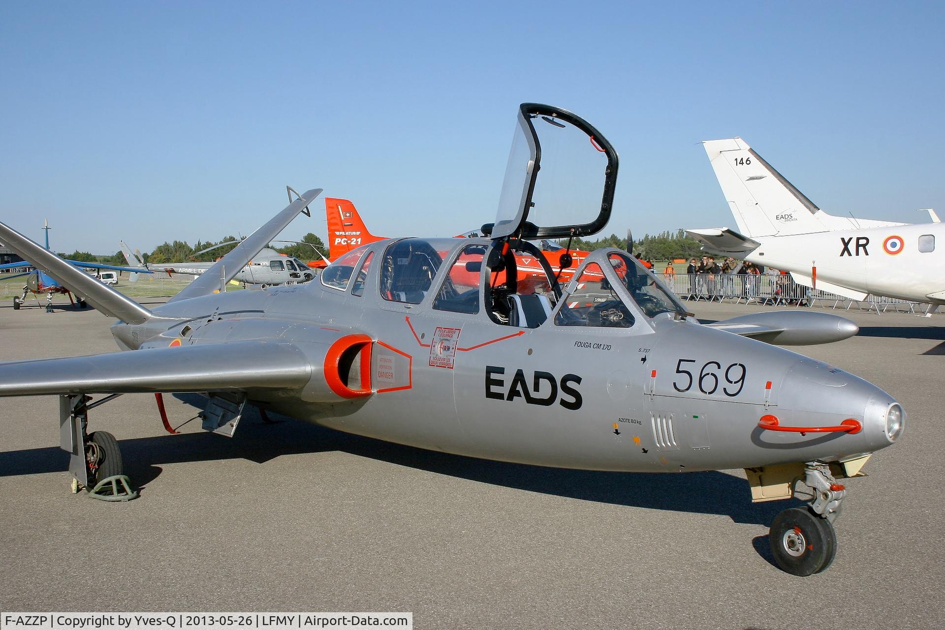 F-AZZP, 1966 Fouga CM-170R Magister C/N 569, Fouga CM-170R Magister, Static Display, Salon de Provence Air Base 701 (LFMY) Open day 2013