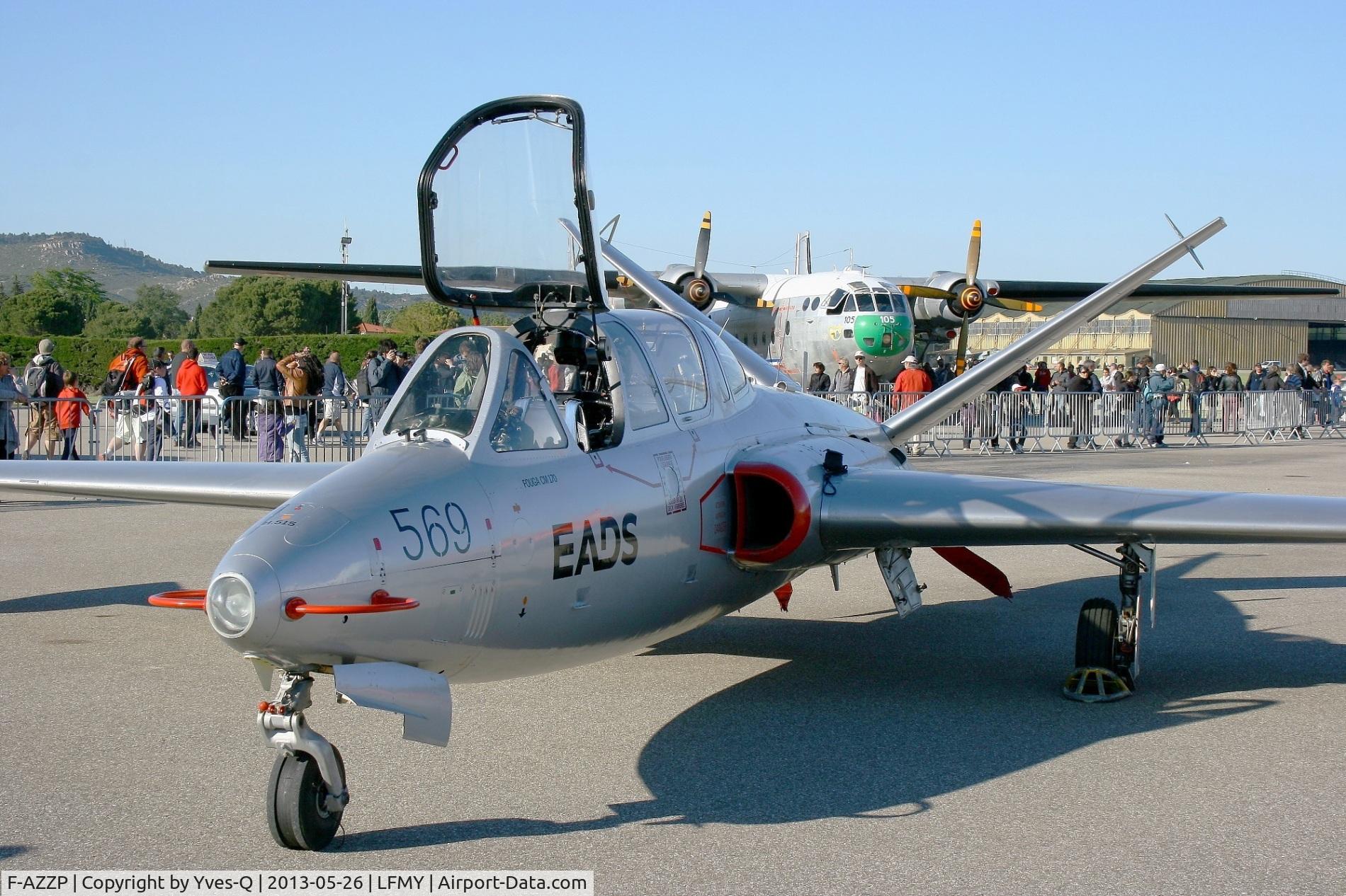 F-AZZP, 1966 Fouga CM-170R Magister C/N 569, Fouga CM-170R Magister, Static Display, Salon de Provence Air Base 701 (LFMY) Open day 2013