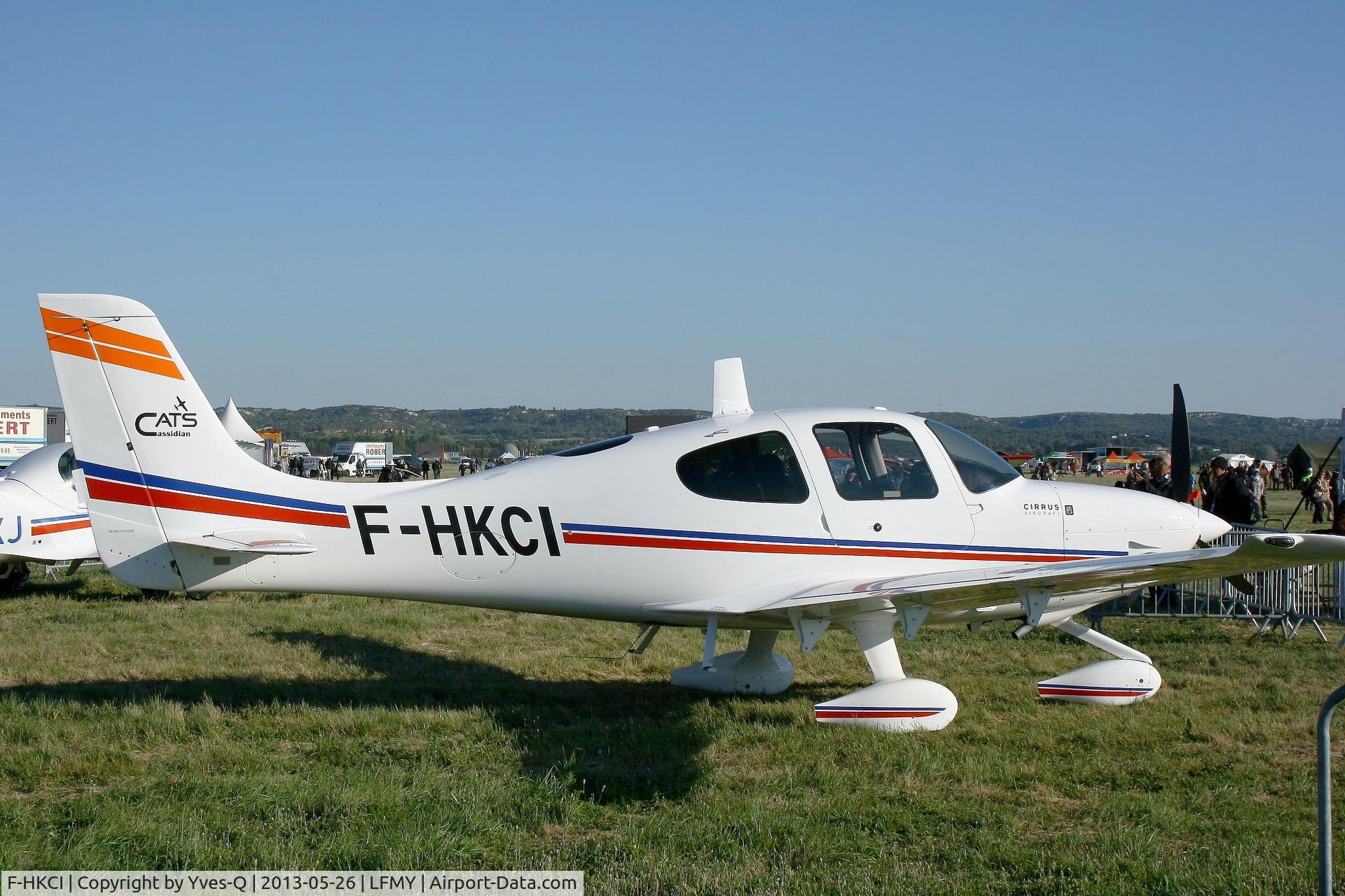 F-HKCI, 2012 Cirrus SR22 C/N 3875, Cirrus SR20, Cassidian aviation training services (CATS), Salon de Provence Air Base 701 (LFMY) OPEN DAY 2013