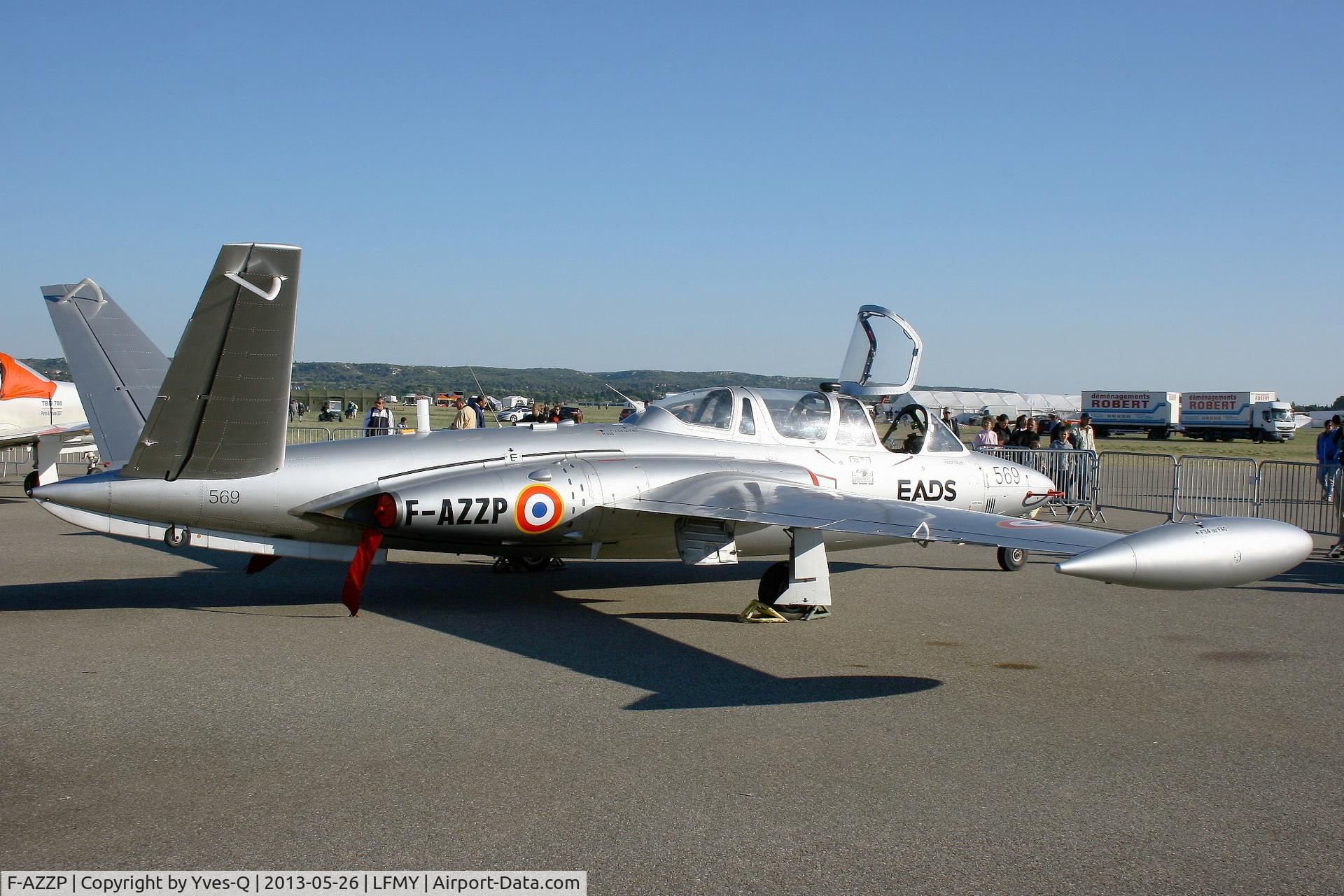 F-AZZP, 1966 Fouga CM-170R Magister C/N 569, F-AZZP - Fouga CM-170R Magister, Static Display, Salon de Provence Air Base 701 (LFMY) Open day 2013