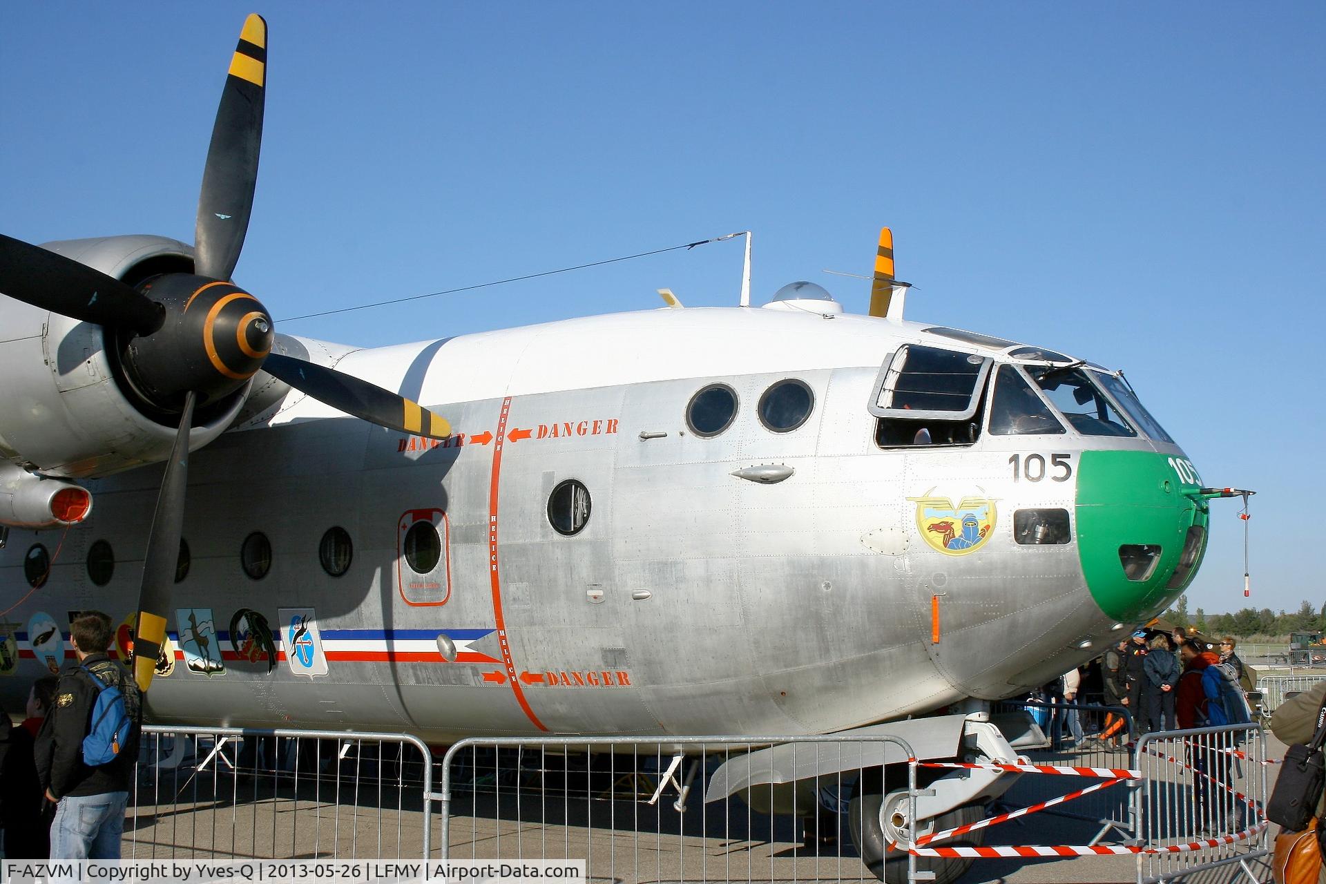 F-AZVM, 1956 Nord N-2501F Noratlas C/N 105, Nord N-2501F Noratlas, Noratlas De Provence Association, Salon de Provence Air Base 701 (LFMY) Open day 2013