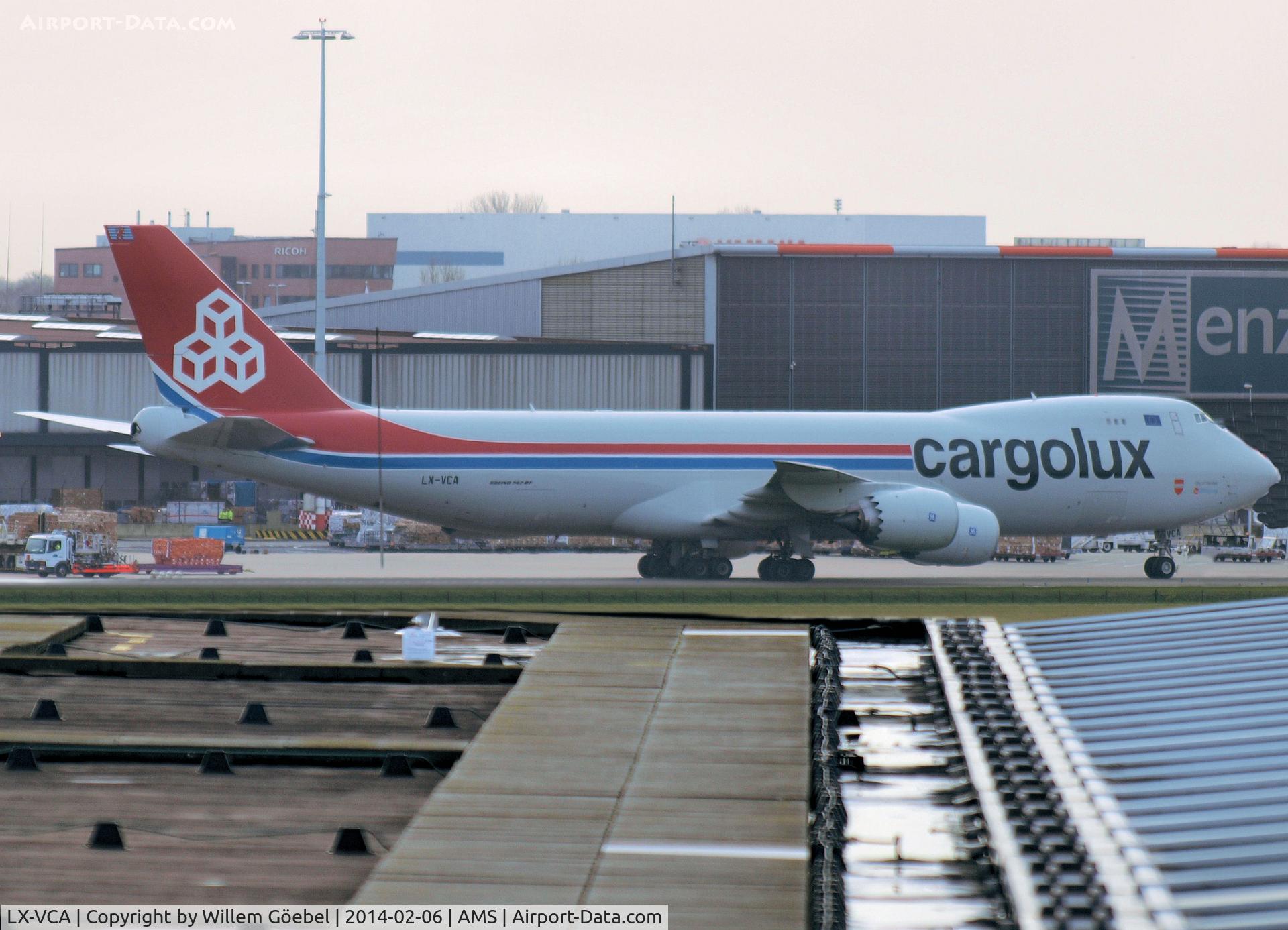 LX-VCA, 2010 Boeing 747-8F C/N 35808, Taxi to runway 18L of Schiphol Airport