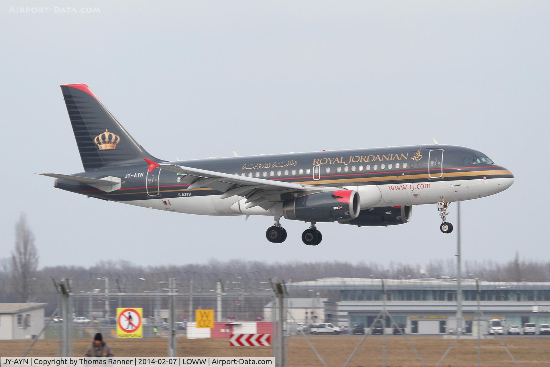 JY-AYN, 2009 Airbus A319-132 C/N 3803, Royal Jordanian A319
