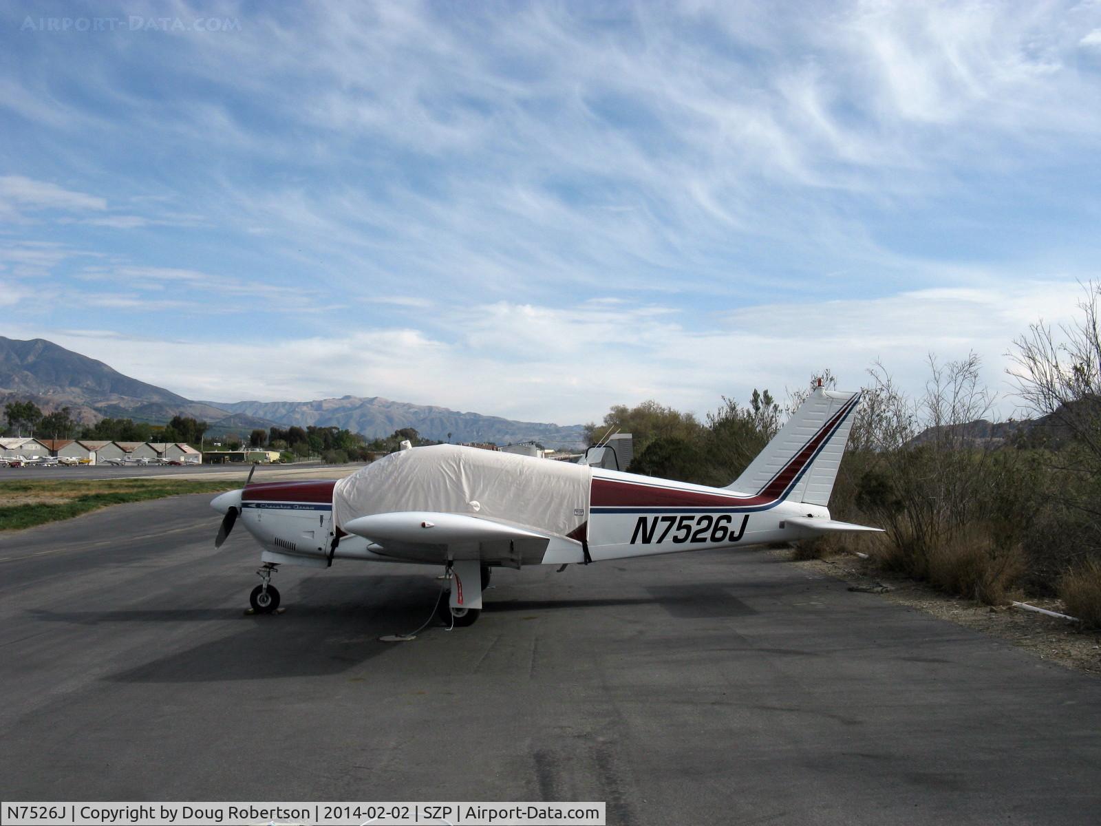 N7526J, 1968 Piper PA-28R-180 Cherokee Arrow C/N 28R-30897, 1968 Piper PA-28R-180 ARROW, Lycoming IO-360-B1E 180 Hp, custom cover