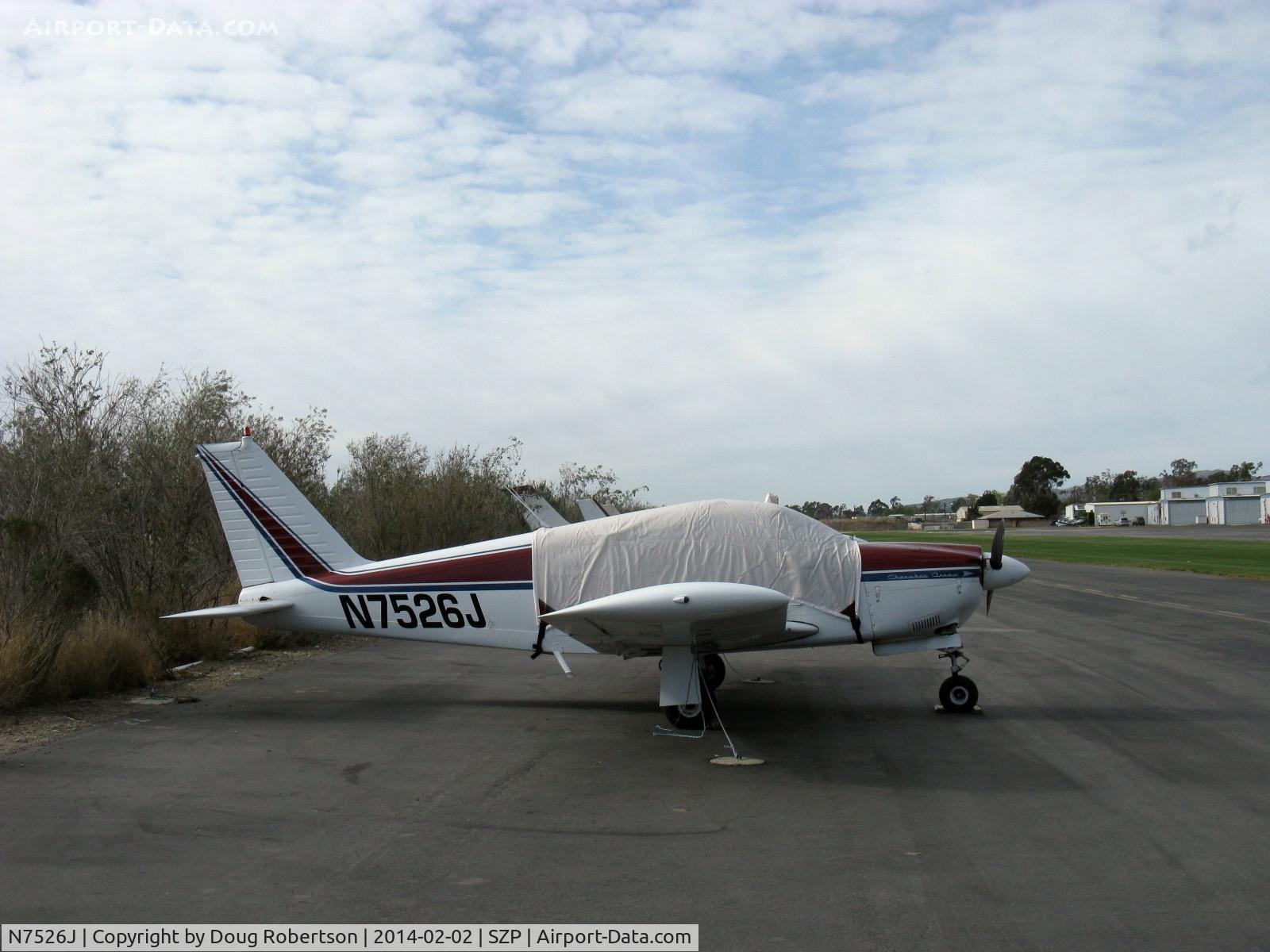 N7526J, 1968 Piper PA-28R-180 Cherokee Arrow C/N 28R-30897, 1968 Piper PA-28R-180 ARROW, Lycoming IO-360-B1E 180 Hp, custom cover