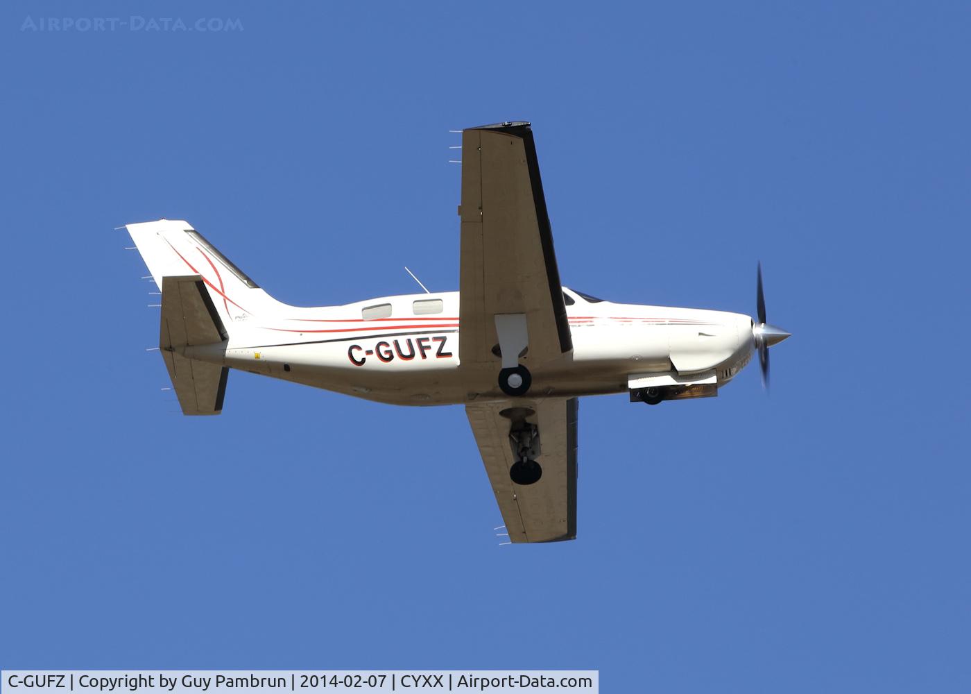 C-GUFZ, 2008 Piper PA-46R-350T Malibu Matrix C/N 4692072, Practicing missed approach.... side view