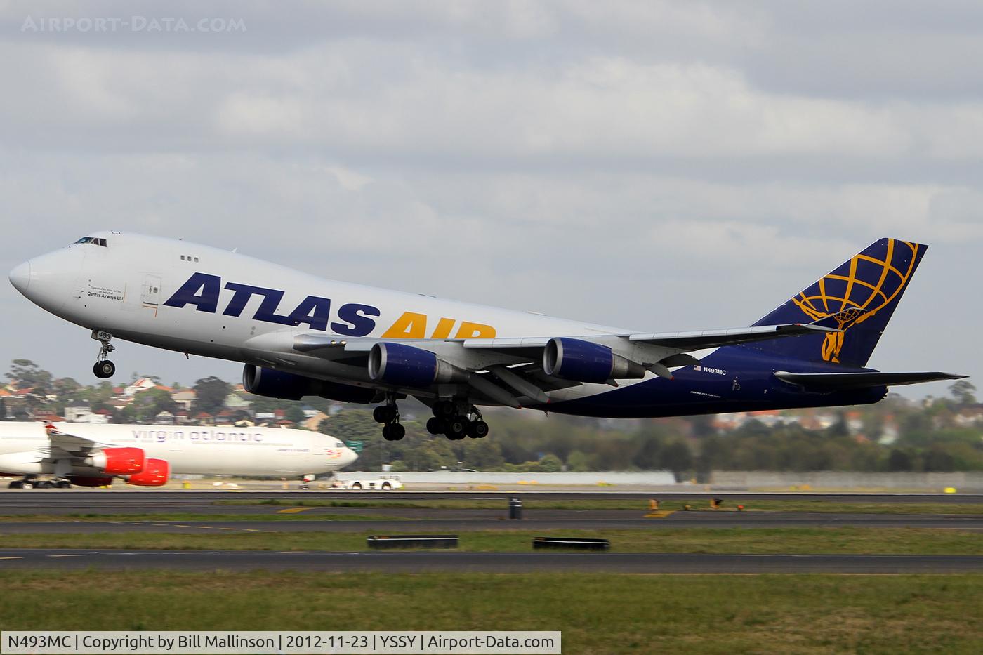 N493MC, 1998 Boeing 747-47UF C/N 29254, ROTATING FROM 16R