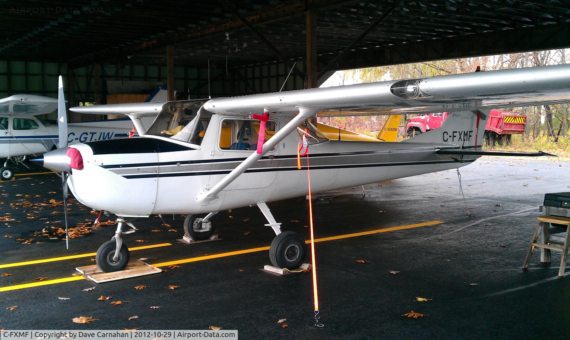 C-FXMF, 1968 Cessna 150J C/N 15069565, C-FXMF in the hanger at Stirling airport. Stirling, Ontariio