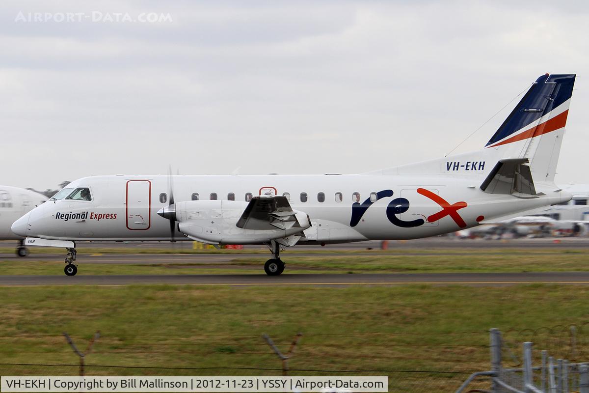 VH-EKH, 1995 Saab 340B C/N 340B-369, TAXI TO 34R
