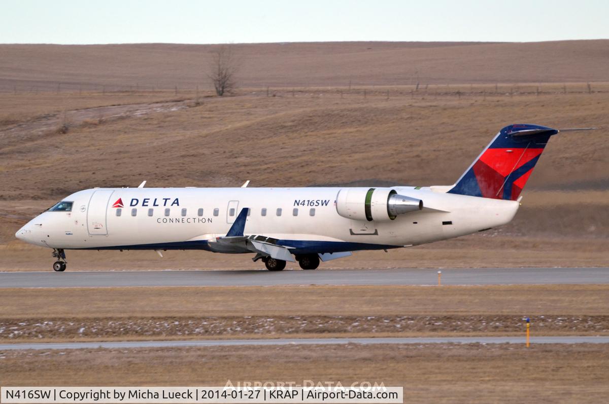 N416SW, 1995 Canadair CRJ-200 (CL-600-2B19) C/N 7089, At Rapid City