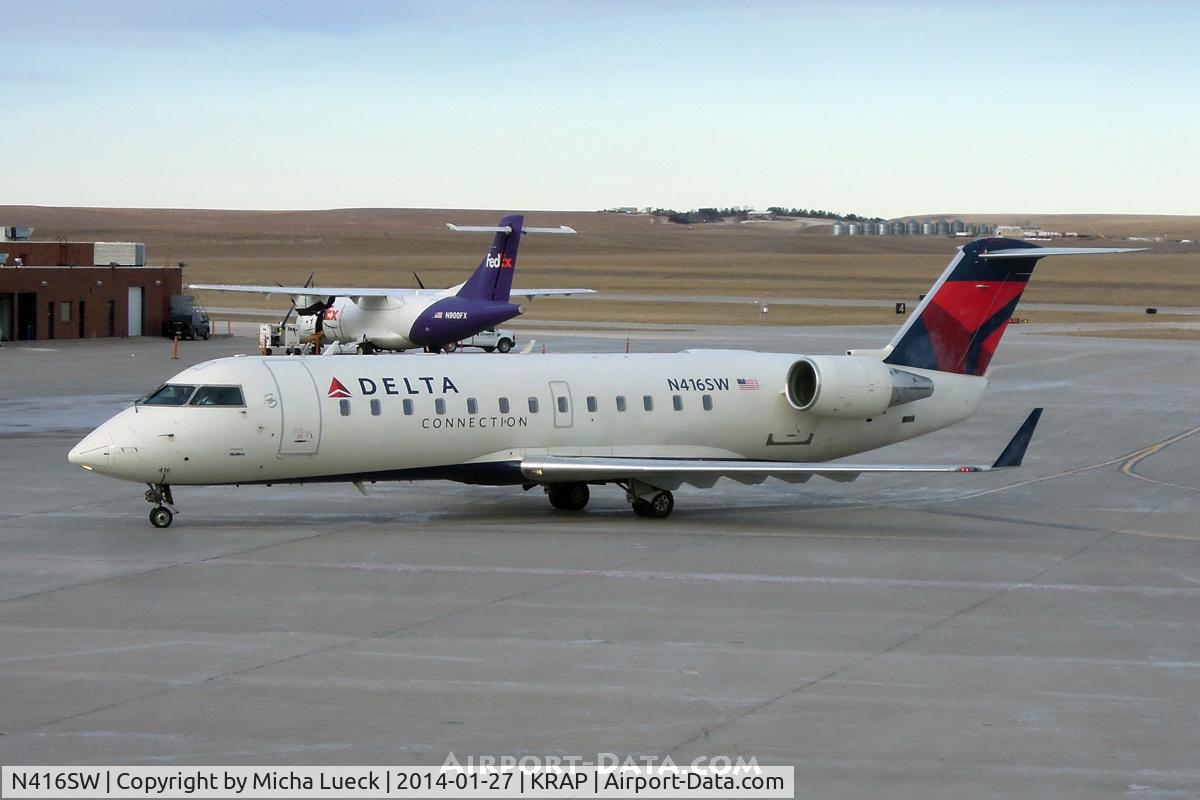 N416SW, 1995 Canadair CRJ-200 (CL-600-2B19) C/N 7089, At Rapid City