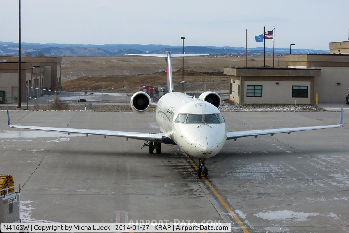 N416SW, 1995 Canadair CRJ-200 (CL-600-2B19) C/N 7089, At Rapid City