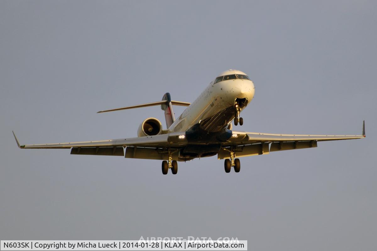 N603SK, 2006 Bombardier CRJ-702 (CL-600-2C10) Regional Jet C/N 10248, At LAX