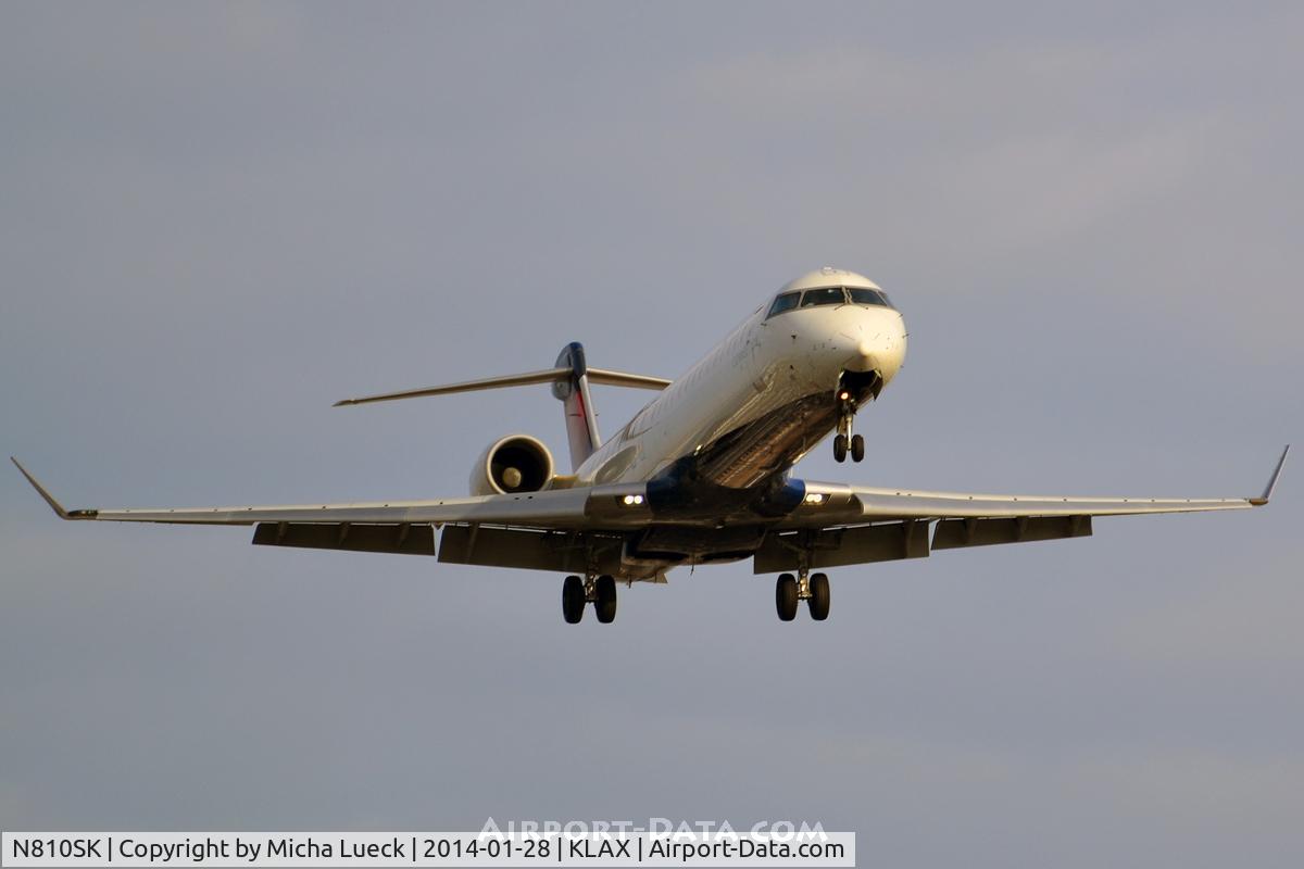 N810SK, 2006 Bombardier CRJ-900ER (CL-600-2D24) C/N 15093, At LAX