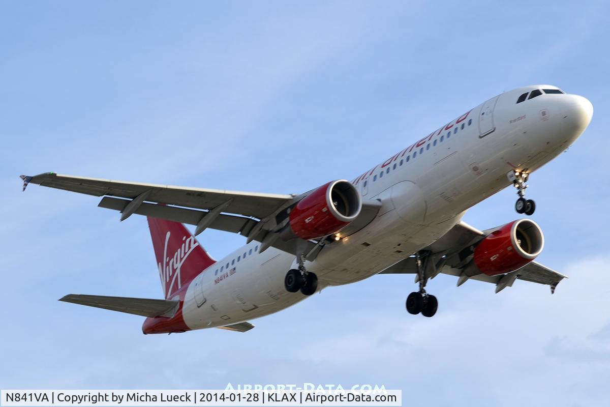 N841VA, 2011 Airbus A320-214 C/N 4655, At LAX