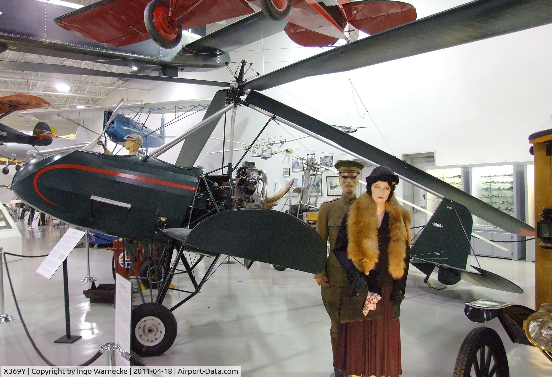 X369Y, 1931 Buhl A-1 Autogyro C/N 01, Buhl A-1 Autogyro at the Hiller Aviation Museum, San Carlos CA