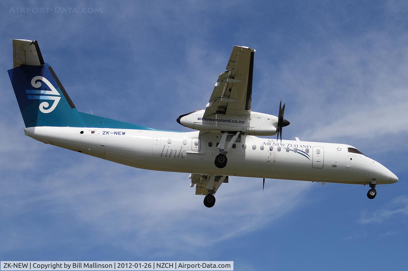 ZK-NEW, 2007 De Havilland Canada DHC-8-311Q Dash 8 C/N 648, FINALS TO 29
