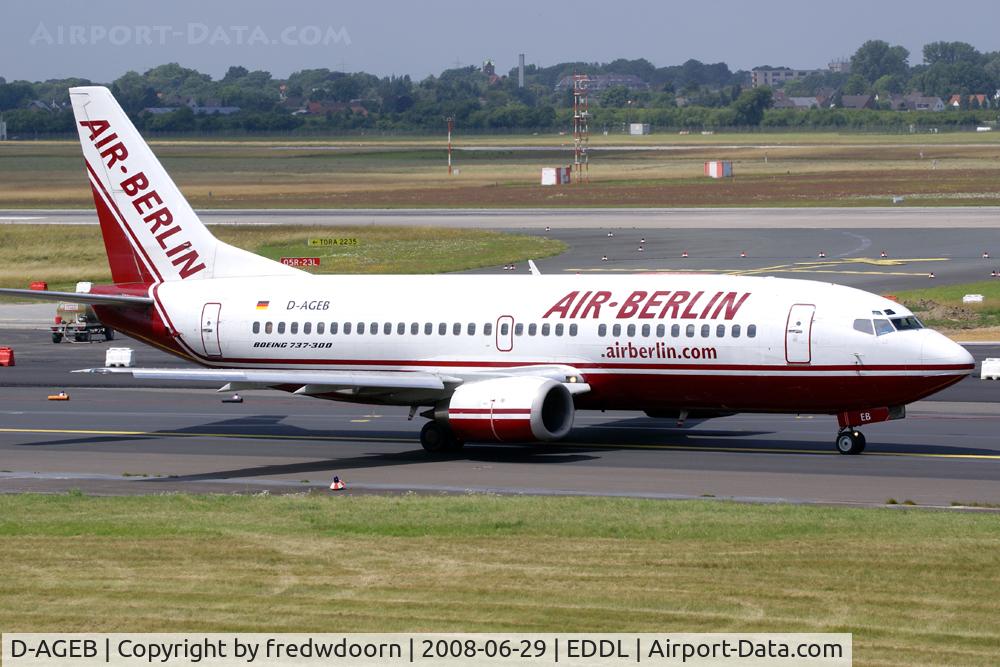 D-AGEB, 1989 Boeing 737-35B C/N 23971, Air Berlin