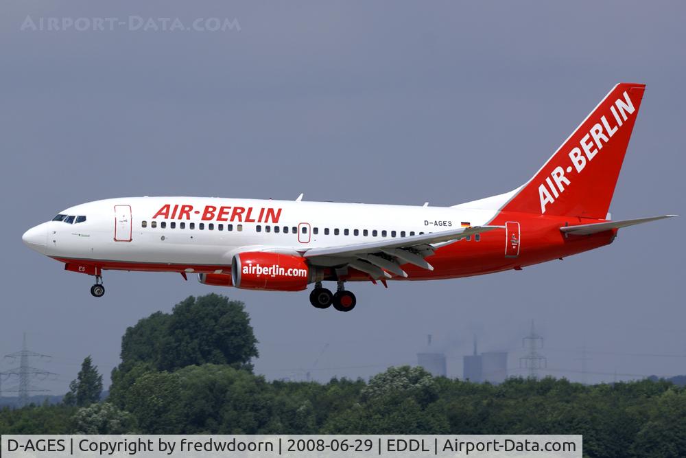 D-AGES, 1998 Boeing 737-75B C/N 28108, Air Berlin