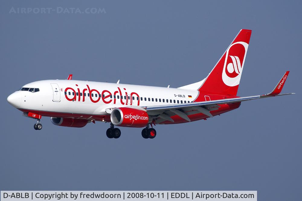 D-ABLB, 2008 Boeing 737-76J C/N 36115, Air Berlin