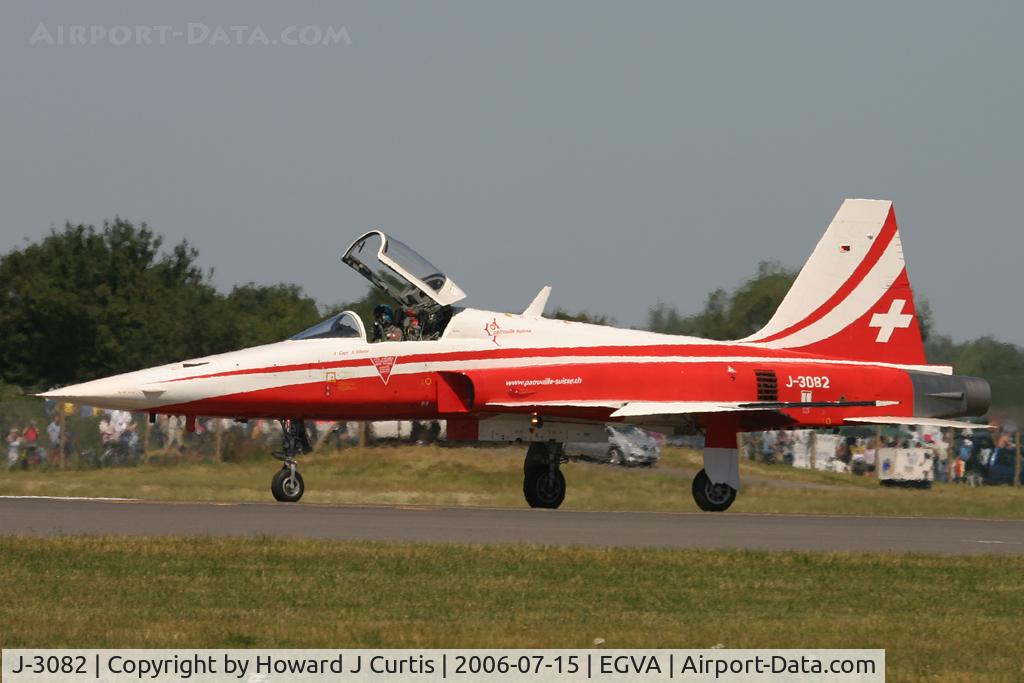 J-3082, Northrop F-5E Tiger II C/N L1082, RIAT 2006. 'Patrouille Suisse'.