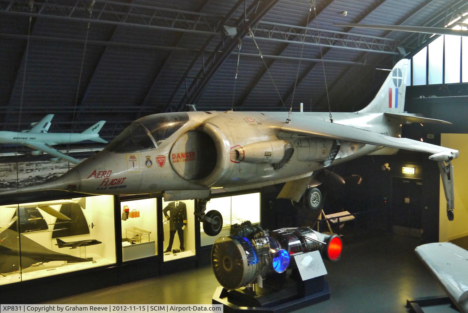 XP831, 1961 Hawker Siddeley P.1127 C/N P-01, On display at the Science Museum, London.