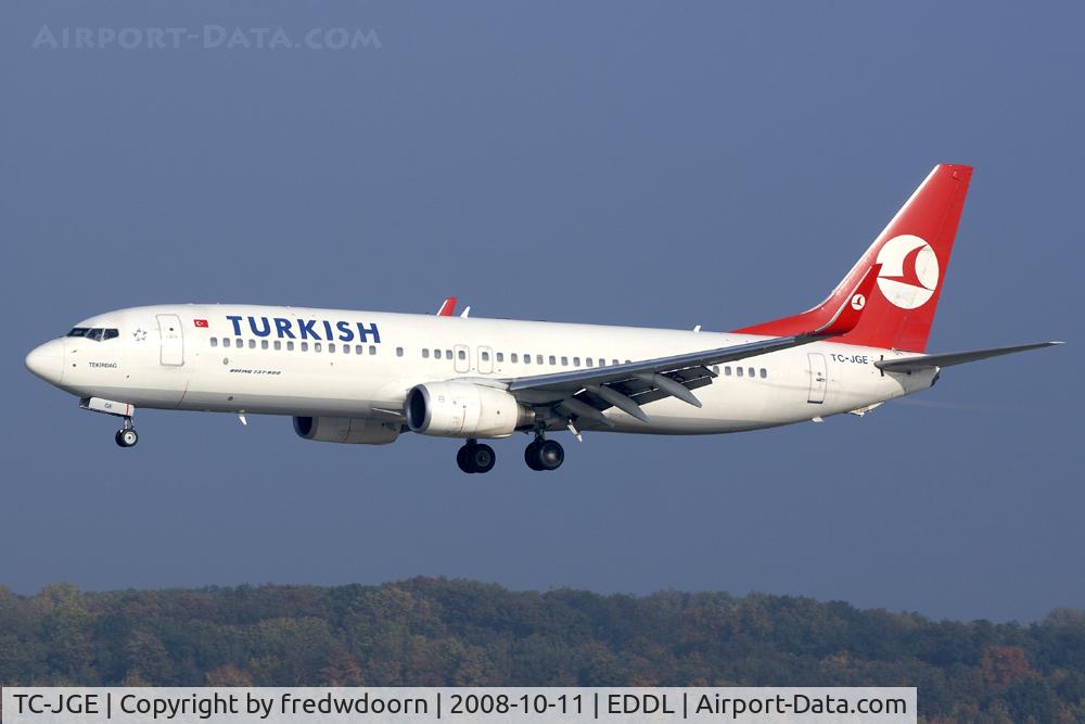 TC-JGE, 2002 Boeing 737-8F2 C/N 29789, Turkish