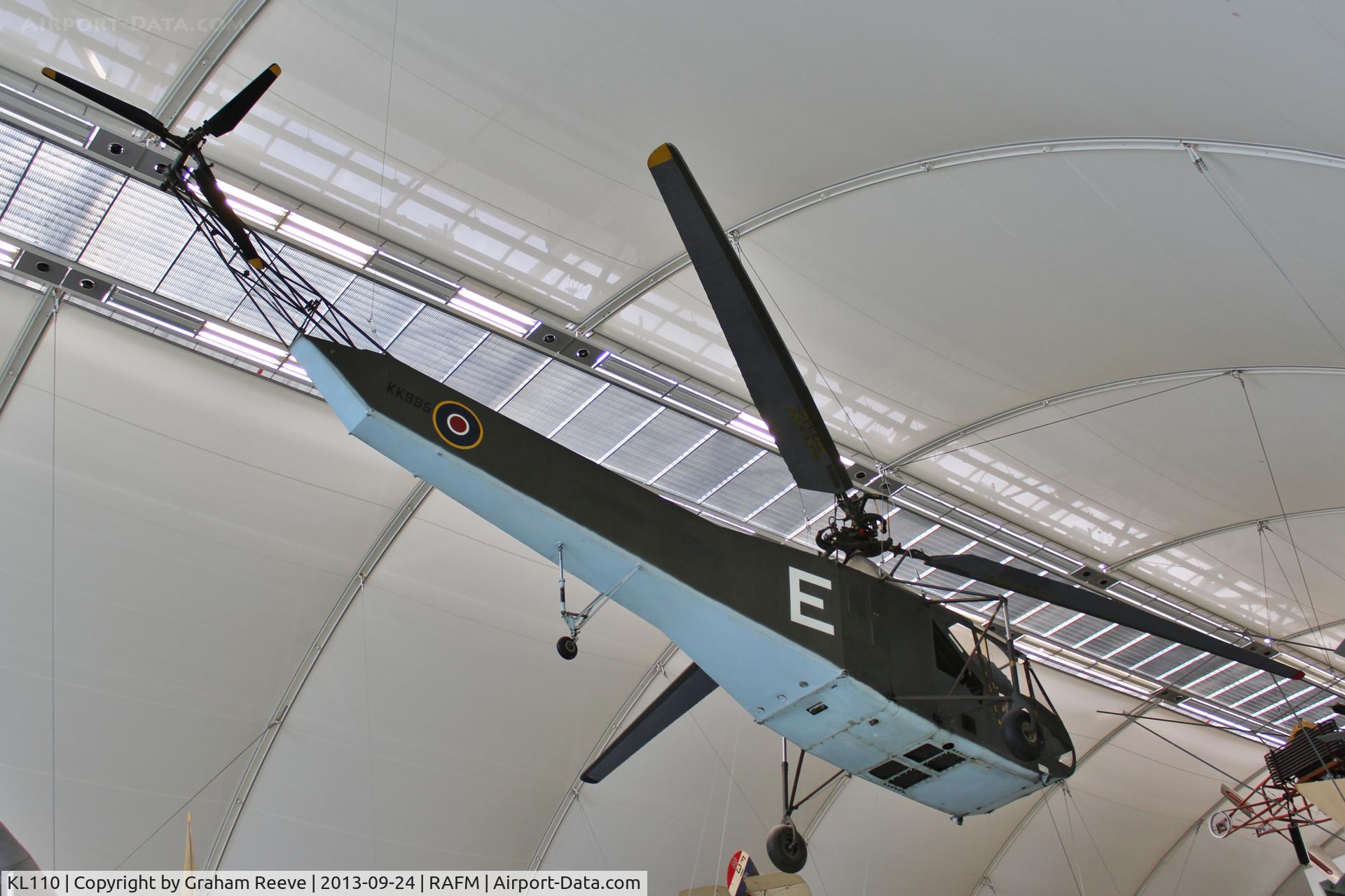 KL110, 1944 Sikorsky R-4B Hoverfly I C/N 140, On display at the RAF Museum, Hendon.