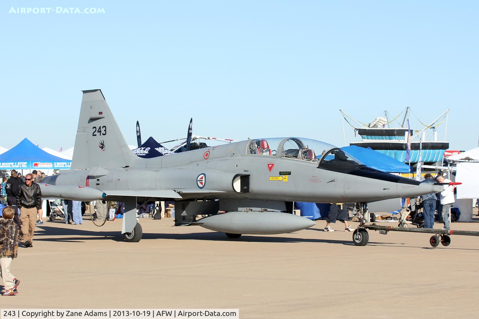 243, 1966 Northrop F-5B Freedom Fighter C/N N.9007, On display at the 2013 Fort Worth Alliance Airshow