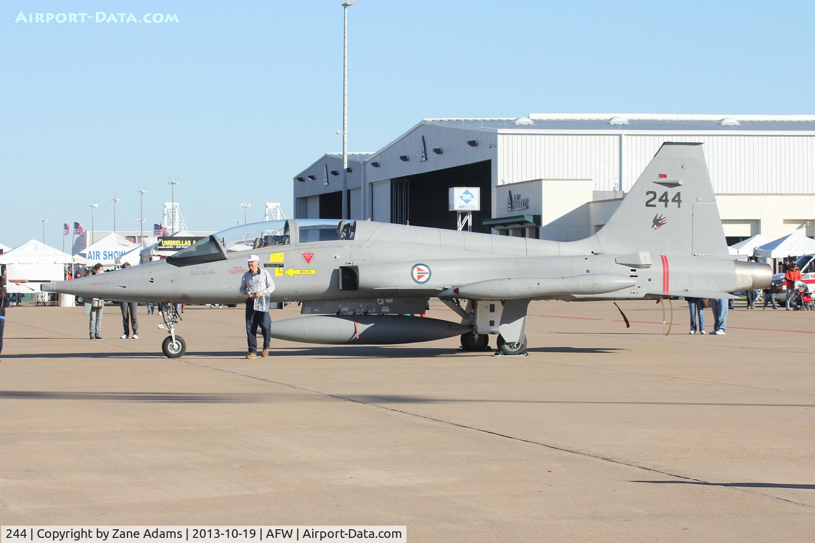 244, 1966 Northrop F-5B Freedom Fighter C/N N.9008, On display at the 2013 Fort Worth Alliance Airshow