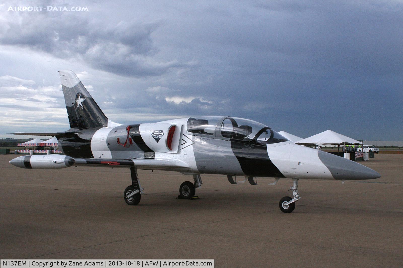 N137EM, 1980 Aero L-39 Albatros C/N PA031615, On display at the 2013 Fort Worth Alliance Airshow