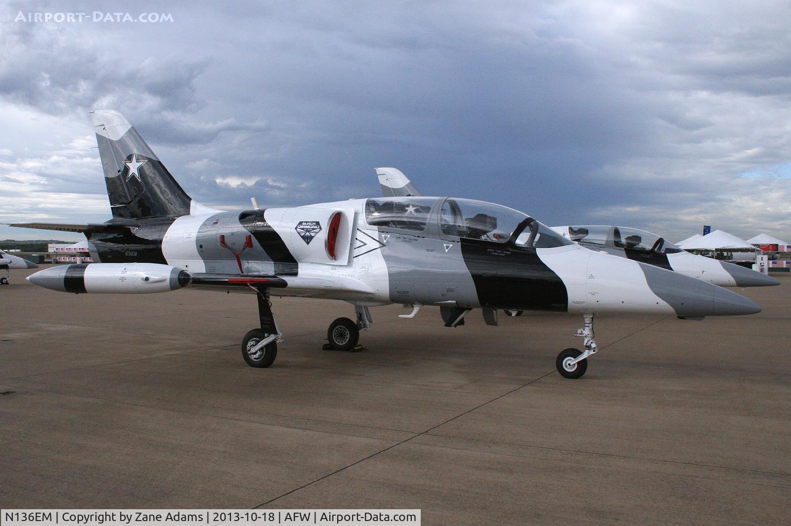 N136EM, 1984 Aero L-39C Albatros C/N 432917, On display at the 2013 Fort Worth Alliance Airshow