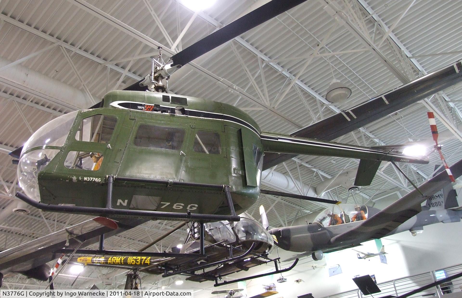 N3776G, 1961 Hiller UH-12 C/N 101, Hiller Ten99 (1099) at the Hiller Aviation Museum, San Carlos CA