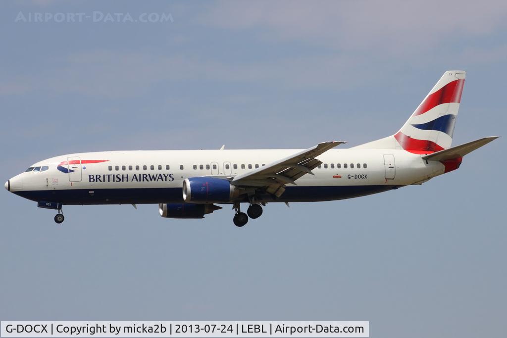 G-DOCX, 1993 Boeing 737-436 C/N 25857, Landing