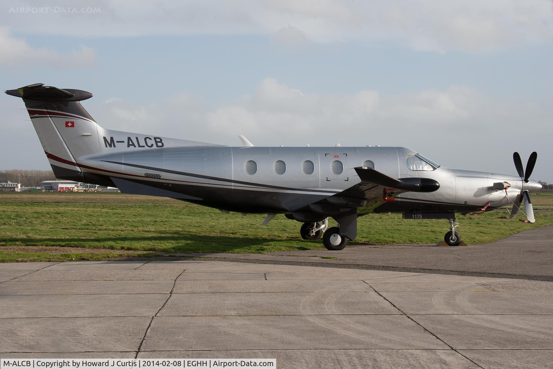 M-ALCB, 2009 Pilatus PC-12/47E C/N 1175, A regular visitor here.