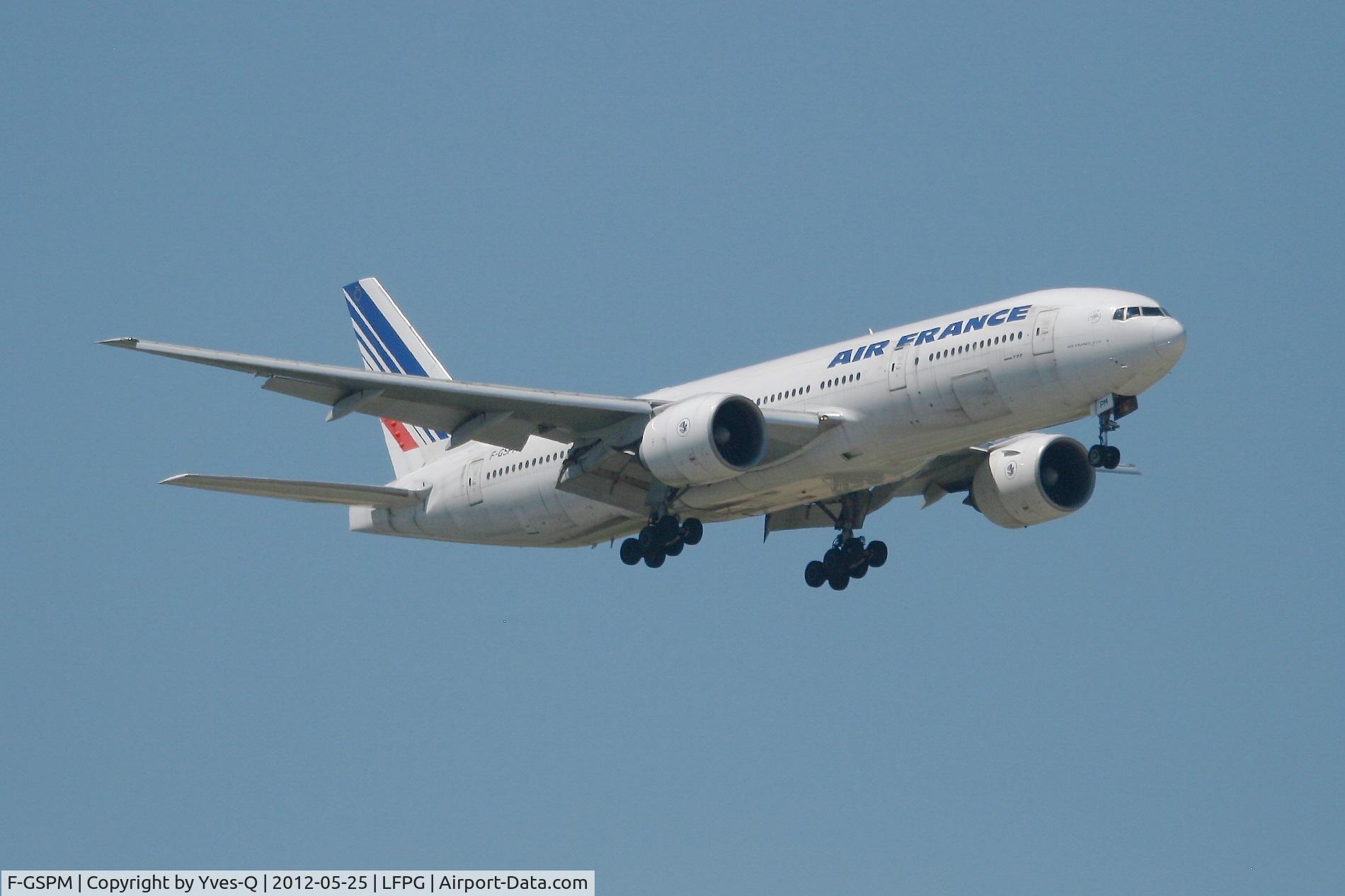 F-GSPM, 2000 Boeing 777-228/ER C/N 30456, Boeing 777-228 (ER), Short approach Rwy 08R, Roissy Charles De Gaulle Airport (LFPG-CDG)