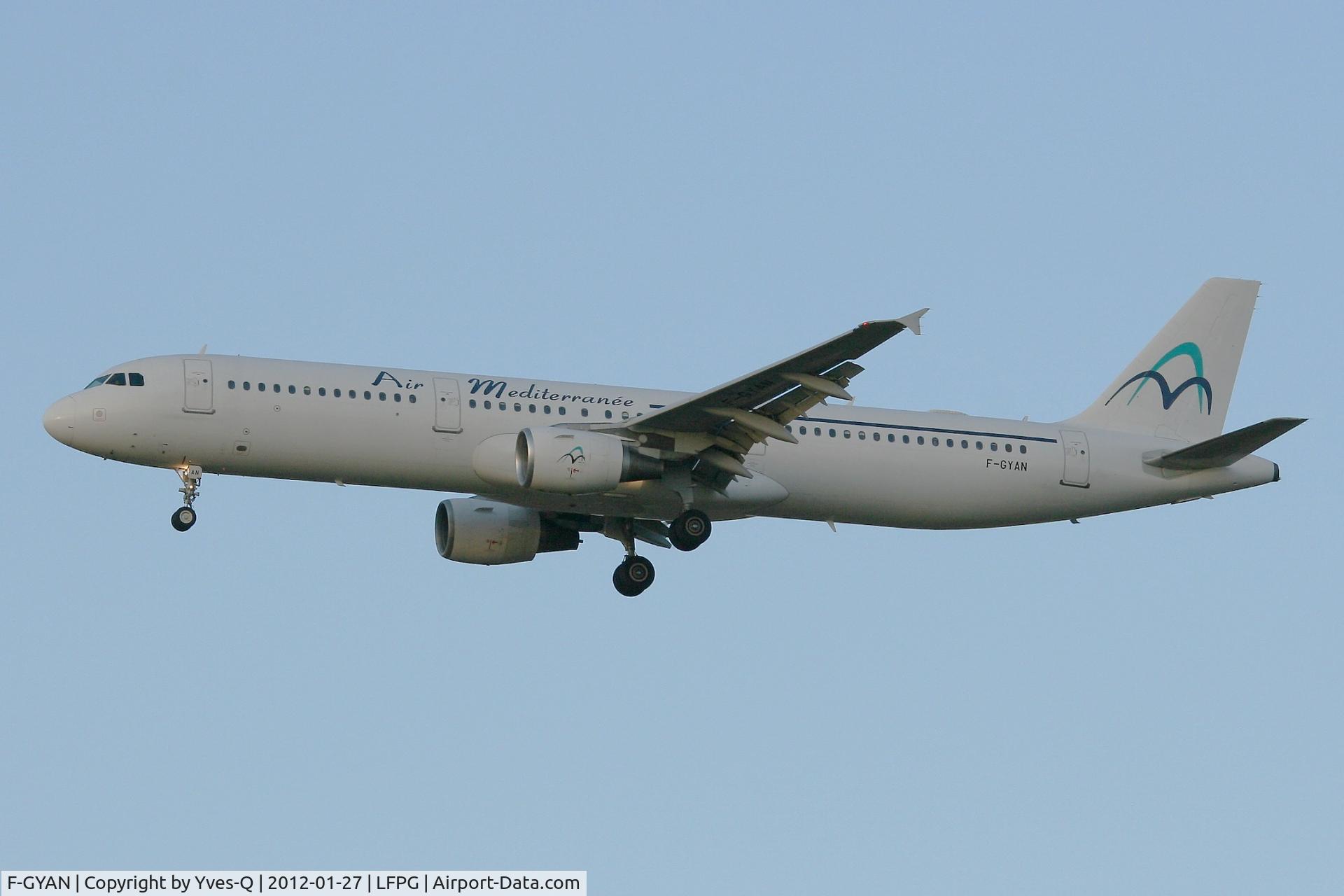 F-GYAN, 1995 Airbus A321-111 C/N 535, Airbus A321-111, Short Approach Rwy 26L, Roissy Charles De Gaulle Airport (LFPG-CDG)