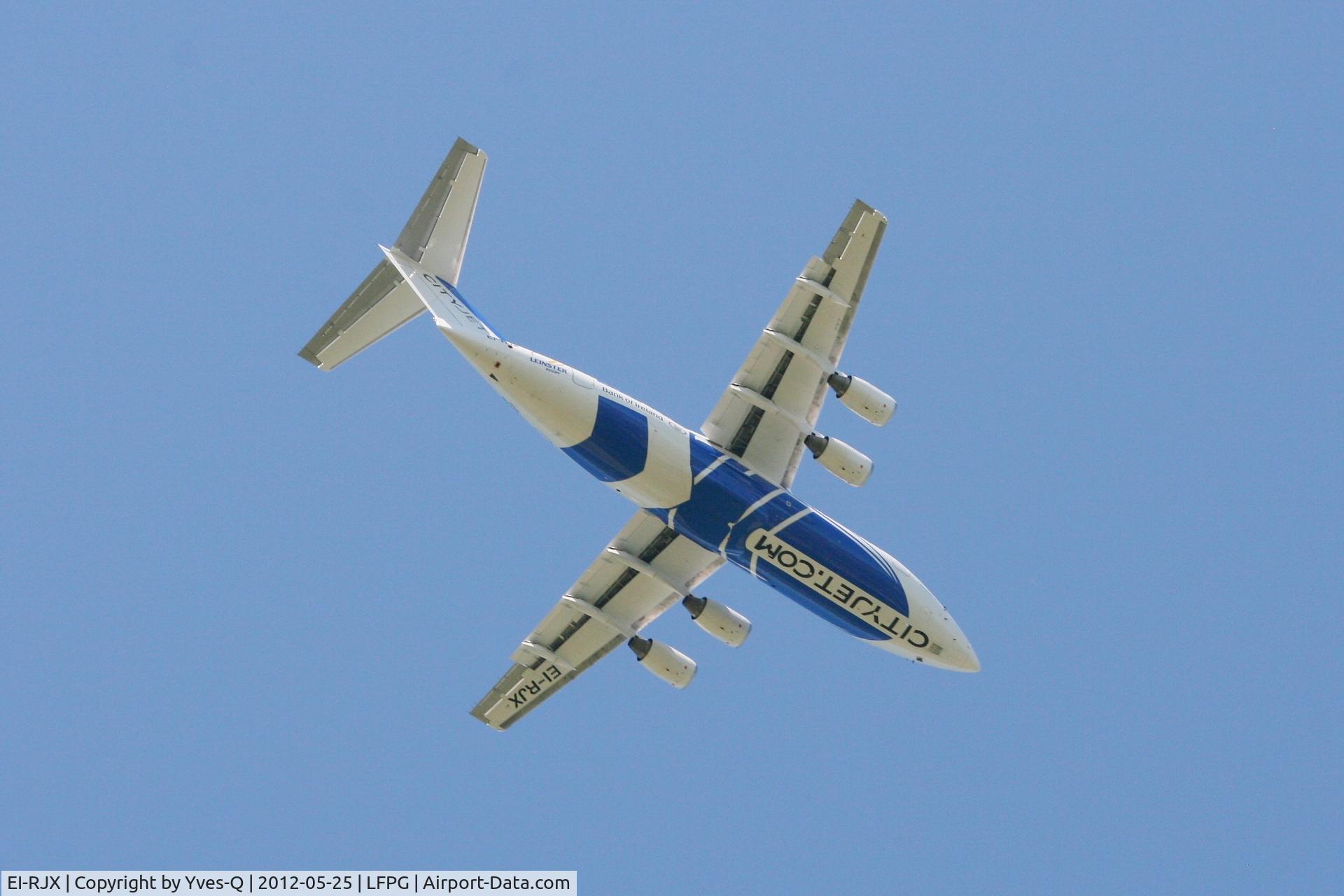 EI-RJX, 2000 BAe Systems Avro 146-RJ85A C/N E.2372, British Aerospace Avro 146-RJ85A, Take-off Rwy 06R, Roissy Charles De Gaulle Airport (LFPG-CDG)