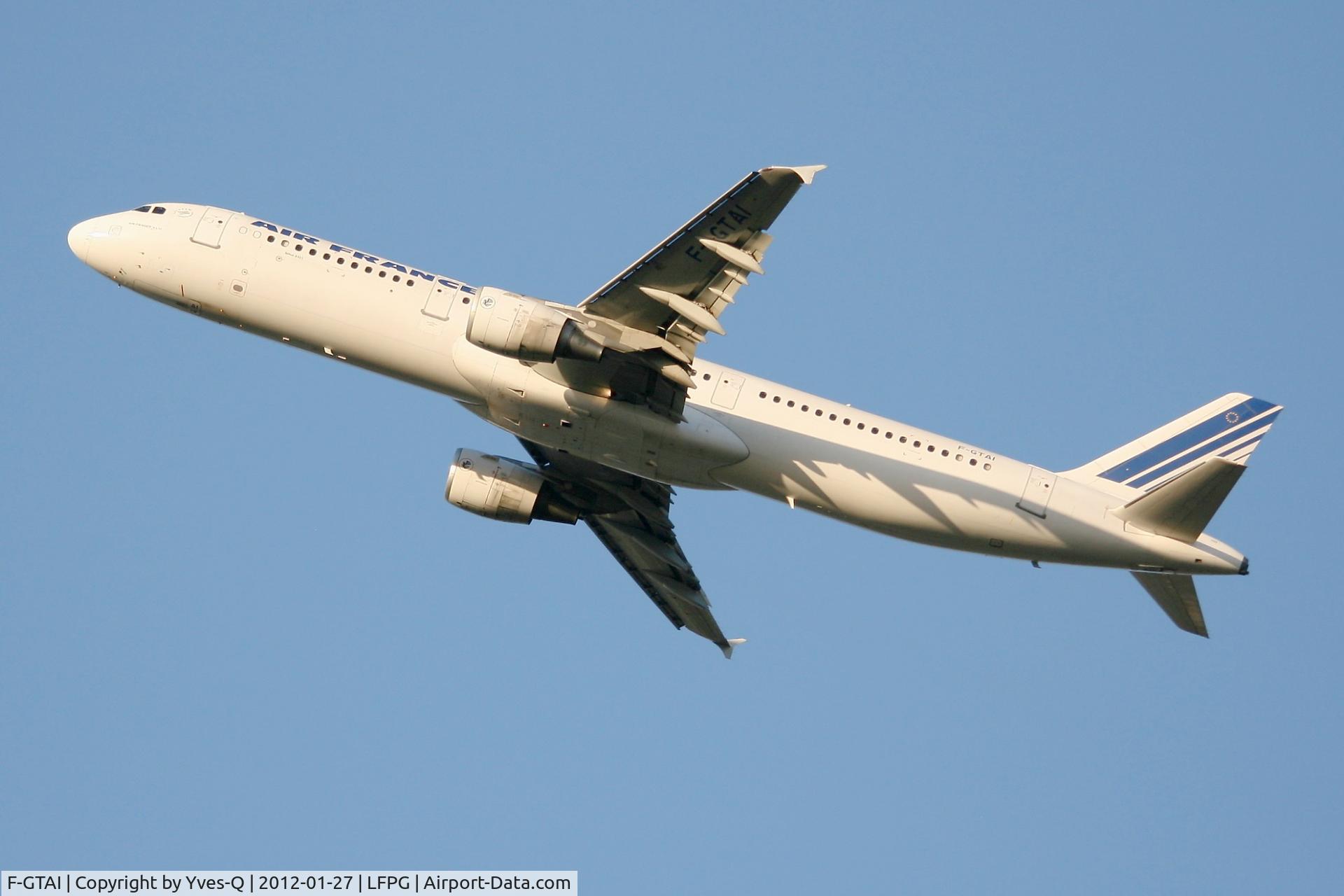 F-GTAI, 2000 Airbus A321-211 C/N 1299, Airbus A321-211, Take off Rwy 27L, Roissy Charles De Gaulle Airport (LFPG-CDG)