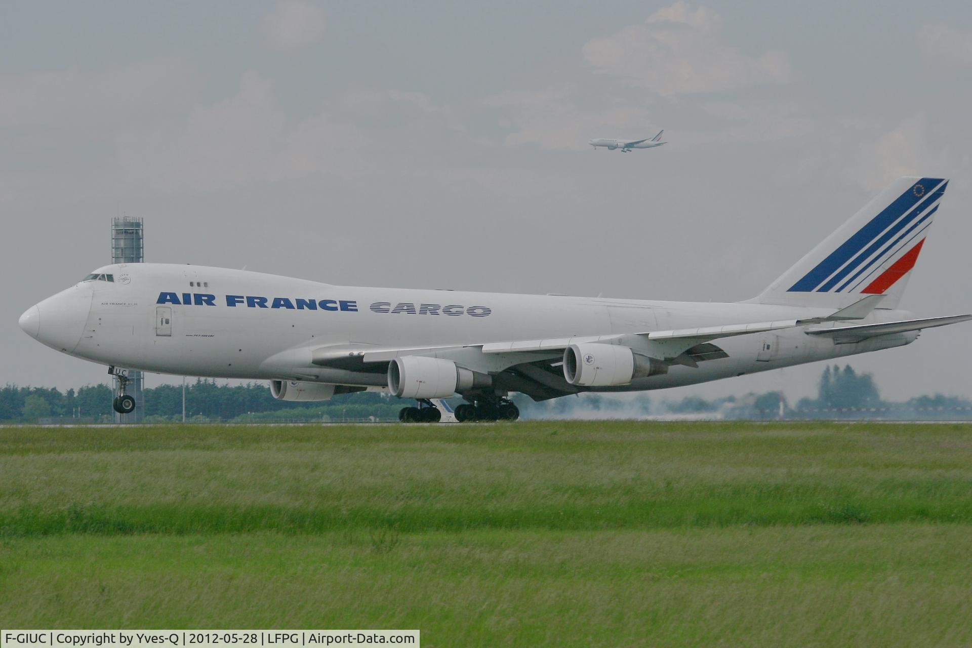 F-GIUC, 2002 Boeing 747-428F/ER/SCD C/N 32867, Boeing 747-428F (ER), Landing Rwy 26L, Roissy Charles De Gaulle Airport (LFPG-CDG)