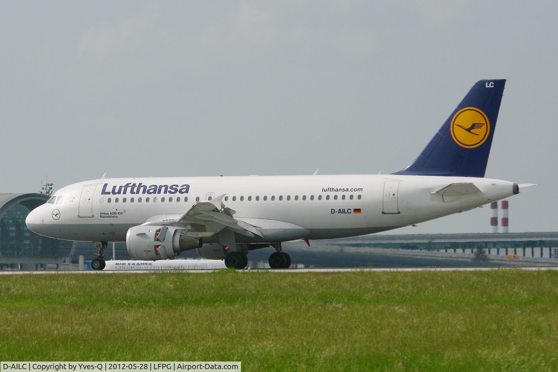 D-AILC, 1996 Airbus A319-114 C/N 616, Airbus A319-114, Landing Rwy 26L, Roissy Charles De Gaulle Airport (LFPG-CDG)
