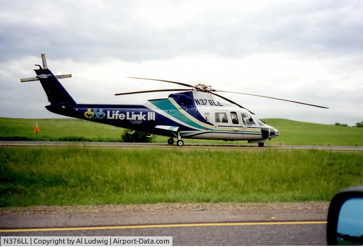 N376LL, 1980 Sikorsky S-76A C/N 760055, Taken on I94 east of Hudson, WI