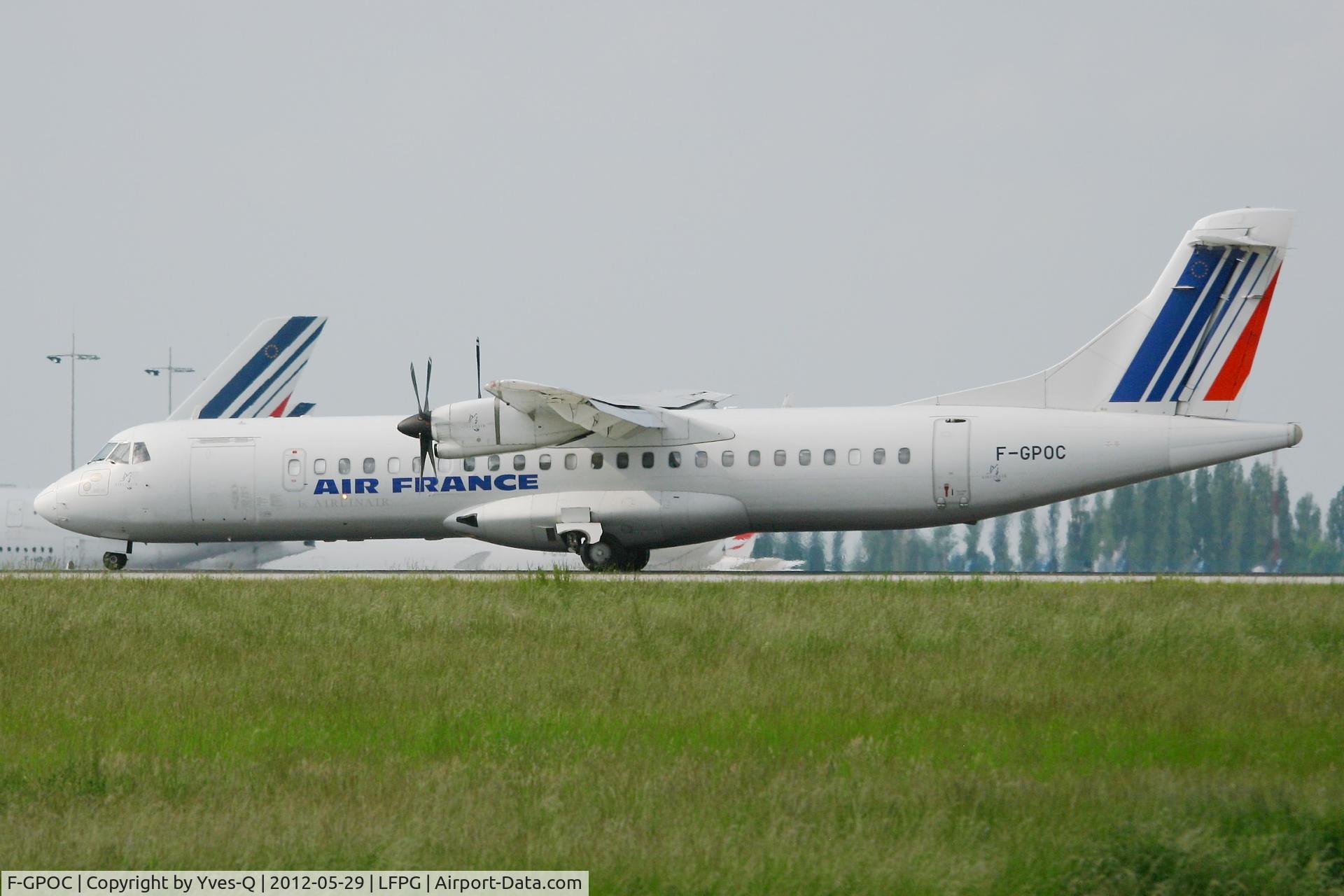 F-GPOC, 1992 ATR 72-202 C/N 311, ATR 72-202, Landing Rwy 26L, Roissy Charles De Gaulle Airport (LFPG-CDG)