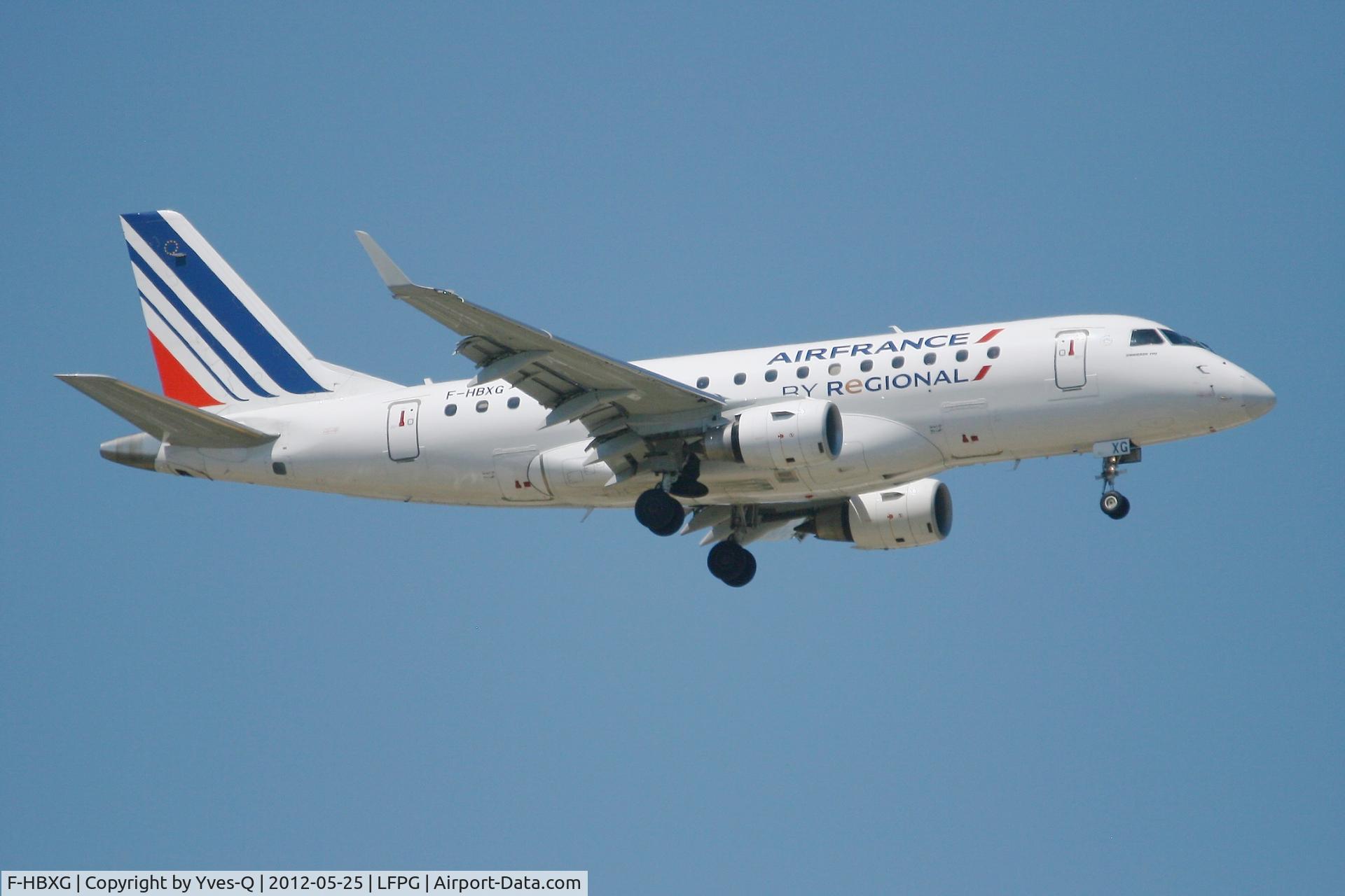 F-HBXG, 2009 Embraer 170ST (ERJ-170-100ST) C/N 17000301, Embraer ERJ-170-100ST, Short approach Rwy 08R, Roissy Charles De Gaulle Airport (LFPG-CDG)