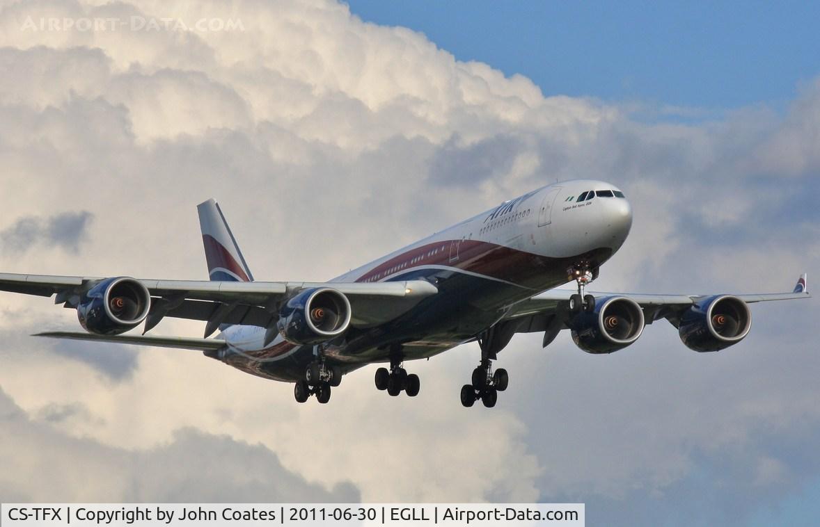 CS-TFX, 2008 Airbus A340-541 C/N 912, On approach to 27R